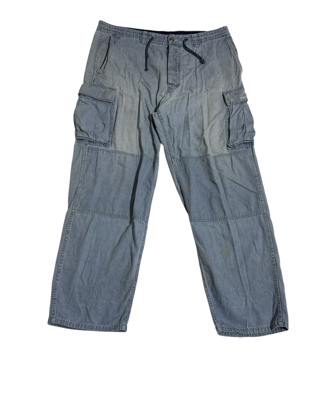 Vintage Phat Farm Carpenter Jeans Sz 40 Light Wash Baggy Y2K Skater Destressed